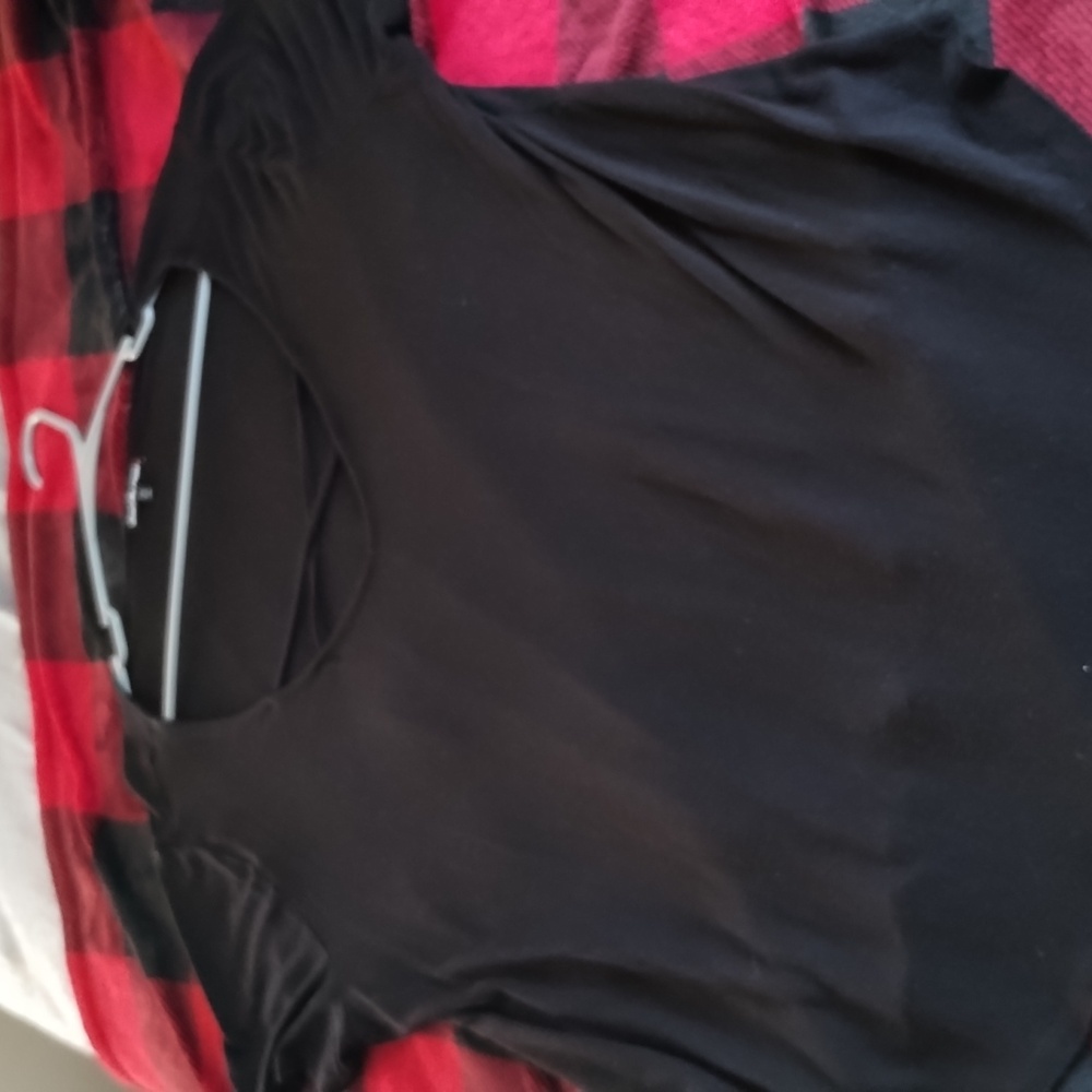 Charlotte Russe Black Short Sleeve Top